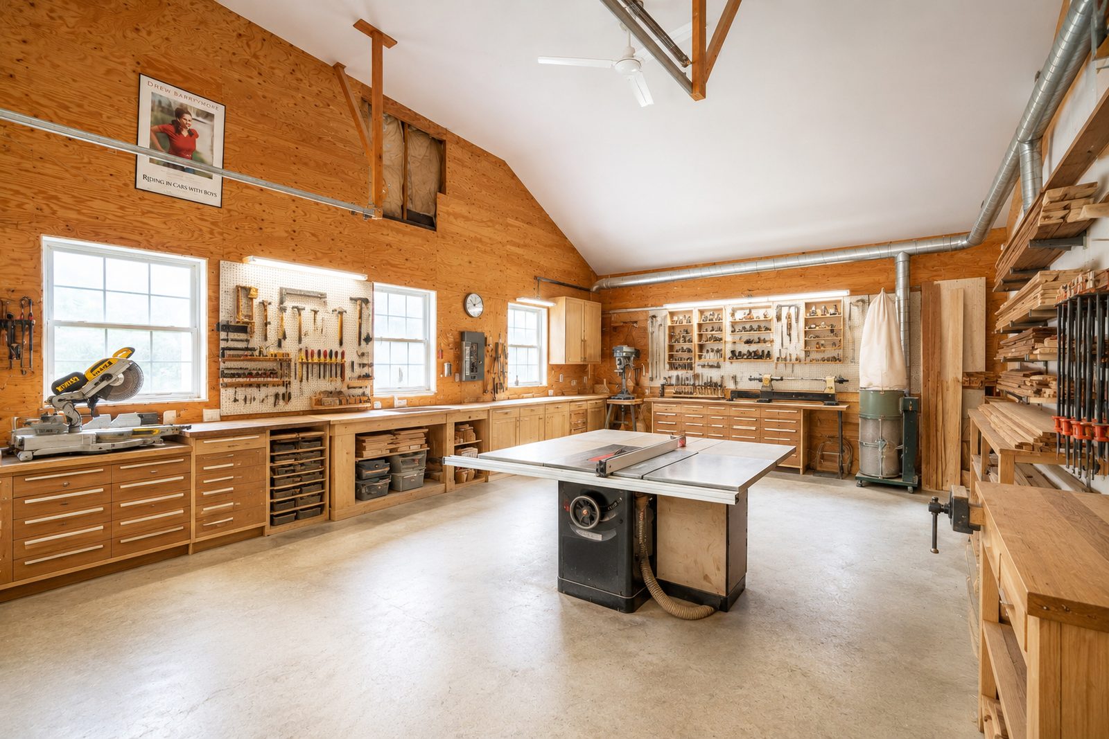 Rendering of the finished second woodworking shop