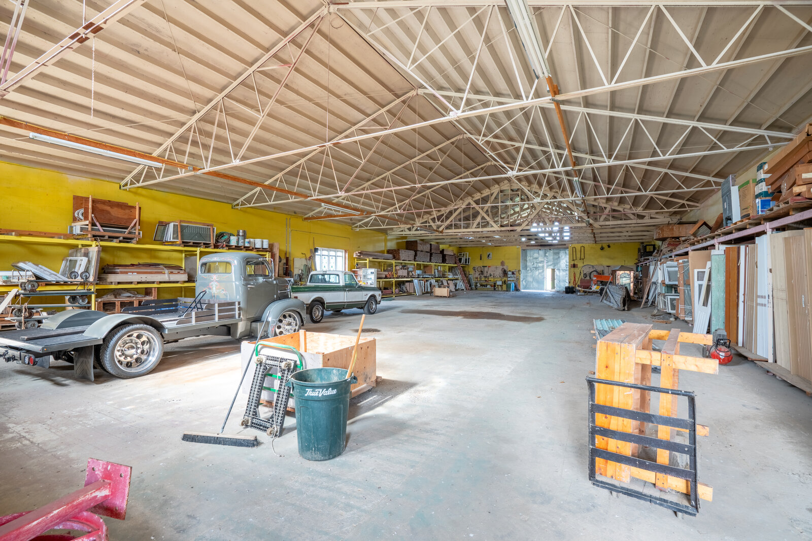 Interior view of one of the structures